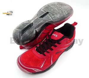 Apacs Cushion Power 068 Red Badminton Shoes Transparent Outsole and Improved