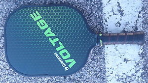 Gamma Voltage Pickleball Paddle 7.6 Oz - Graphite Surface - Black & Green - NEW