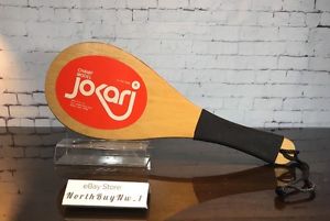 Jokari - Champ Model - WOOD PADDLE Racquetball game  Racquet 1970s  *VINTAGE*