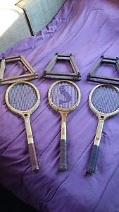 Vintage Antique Tennis Rackets and Press frames