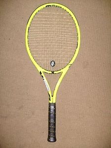 USED Demo Volkl SuperG 10 295 - 4 3/8 Grip STRUNG w/ LiveWireXP 16 @55lbs