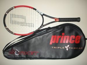 PRINCE TT TRIPLE THREAT HORNET OS 110 TENNIS RACQUET  4 1/2  (NEW STRINGS)