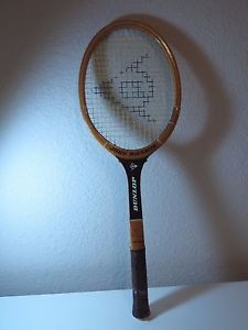 Vintage Dunlop John McEnroe Wood Tennis Racquet 4 1/2"