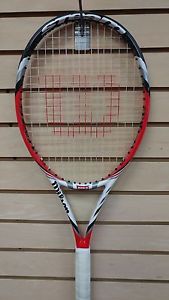 Wilson Steam 105S Used Tennis Racket-Strung-4 3/8''Grip