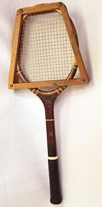 Vintage Spalding Wooden Tennis Racquet with Press Top Flight Custom Made