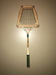Vintage 1940's Badminton set, 2 Racquets & Double Press