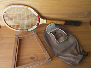 VINTAGE - Wilson Tennis Racquet Racket - Jack Kramer Match Play w/ Bag + Frame