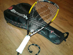 Vendetta Triple Threat Ektelon Graphite Racquetball Racket/Racquet + CASE 9/10