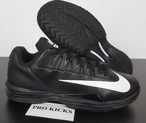 NIKE LUNAR BALLISTEC 1.5 TENNIS NADAL BLACK WHITE $165 NEW 705285-001 (SIZE 8.5)