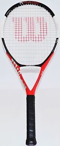 Wilson NCODE NRAGE Red/White Tennis Racquet 110 Very Good !