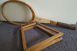 Vintage Collectable Chris Evert Wood Tennis Racket - Wilson - Victory Cup