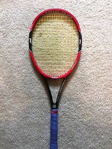 Wilson Pro Staff RF 97 Signature BLX Tennis Racquet Roger Federer Used 1/8