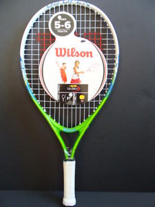 NEW WILSON 21" Youth US Open Tennis Racket 5-6 yrs Racquet Junior 3.5" Grip NWT