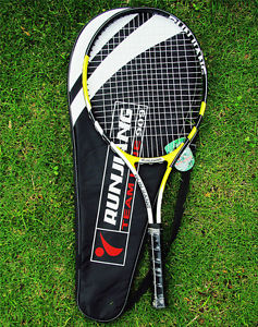 New 1X Yellow Top Quality high-strength Aluminium Alloy Tennis Racquet 4 3/8 Bag