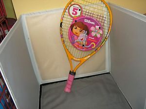 WILSON DORA THE EXPLORER 19" KIDS JUNIOR GIRLS TENNIS RACQUET RACKET AGE 2-5