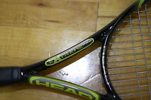 HEAD TENNIS RACQUET EXTREME PRO 4 1/4 SIZE GRIP #2. strung