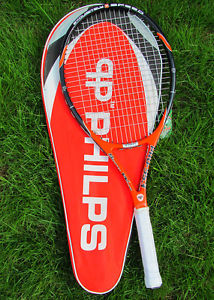 New 1PCS Orange Top Quality high-strength Carbon Fiber Tennis Racquet 4 3/8 Bag