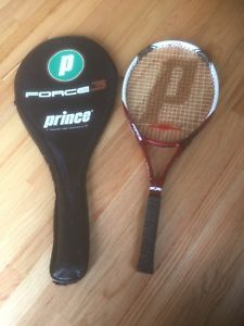 Prince Force 3 Lumina Ti Oversize Tennis Racquet and Case Grip Size 4 3/8