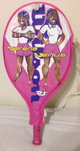 WILSON SERENA & VENUS TITANIUM TENNIS RACKET WITH COVER -- 21" -- PINK / PURPLE