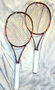 Babolat Pure Strike Tour 18x20 4-3/8 bundle 2 Rackets with matching bag Strung