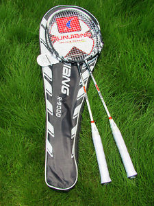 New 1Pair Top Quality high-strength Aluminium Alloy Badminton Racket Racquet Bag
