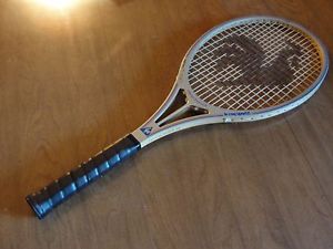 VINTAGE LE COQ  CONCEPT 3 OVERSIZE TENNIS RACKET - YANNICK NOAH - 4 3/8 - I79