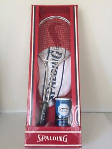 Vintage SPALDING Pancho Tennis Racquet SET PRO CHAMP w/BOX Tennis Balls - Taiwan