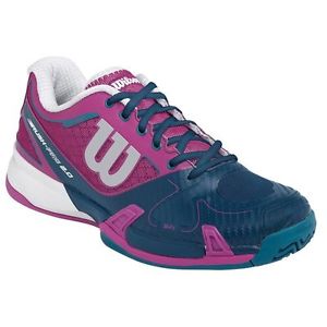 BRAND NEW Womens WILSON Rush Pro 2.0 Tennis Shoes Violet Blue Sz 9.5