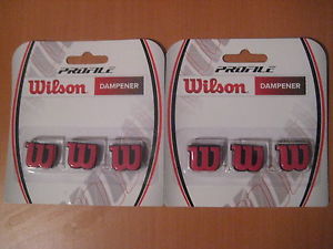 New Wilson Profile Vibration Shock Dampener Tennis Racquet Sports 2 Packs 6 pcs