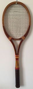 Vtg. PRESIDENT wood tennis racquet - full open throat, handcrafted, custom made