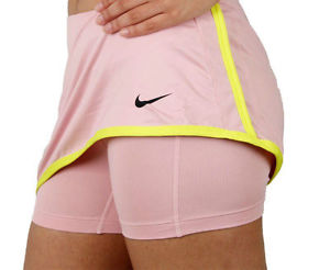 NWT Nike Power Women's Tennis Skirt Pink / Yellow #523541 RETAIL $50 S/M  WOW
