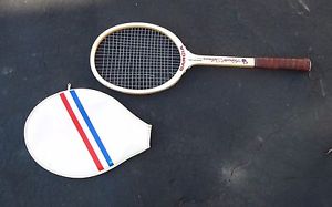 VINTAGE GARCIA 1970s HAROLD SOLOMON SIGNATURE MODEL WOOD TENNIS RACQUET RACKET