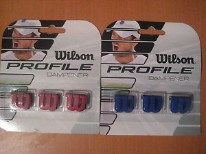 New Wilson Profile Vibration Shock Dampener Tennis Racquet Sports 2 Packs 6 pcs