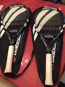 2 BABOLAT TENNIS RACQUETS BABOLAT PURE DRIVE 110 TENNIS RACQUETS 4 5/8 Wow