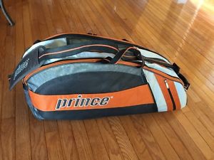 New Prince Racket Bag 8R Orange/Silver