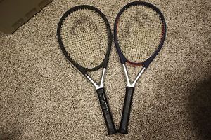 Head TI.S6 and Ti.S5 Titanium XTRALong Rackets Broken Strings and Need ReWrap