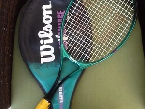 Wilson Advantage Midsize L3 4 3/8 Tennis Racket Super High Beam Series w/ Cover