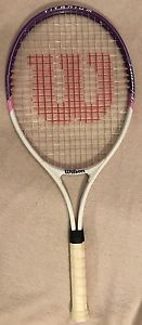 Wilson Triumph Titanium Tennis Racquet Soft Shock Grip L2 4 1/4" Purple Pink