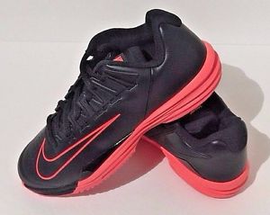 *MAKE OFFER* NEW $165 NIKE LUNAR BALLISTIC 1.5 MENS SZ 9.5 TENNIS BLACK HOT LAVA