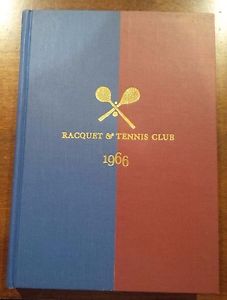 1966 NY RACQUET & TENNIS CLUB ANNUAL BOOK