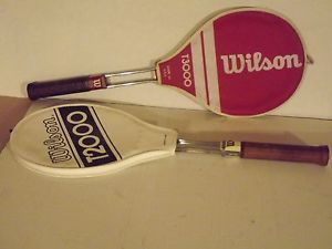 Lot of 2 Vintage Steel Racquets, Wilson T2000, T3000
