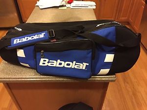 LARGE BABOLAT TENNIS RACKET BAG - ROYAL BLUE/WHITE.  With Backpack Straps