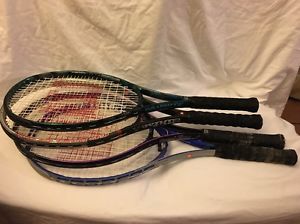 Lot Of 4 Used Wilson Tennis Racquets