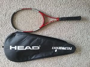 Head Racquet Prestige Liquidmetal Used 93 in with cover 4 1/2