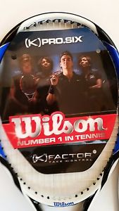 Wilson K Factor (k) Pro.Six Tennis Racket 4 3/8" Grip And Case New 1