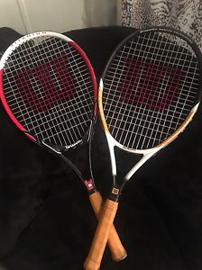 Wilson Graphite Hybrid Technolgy/ Titanium Federal Racket +rist Band