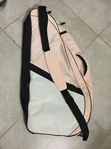 Nike Pale Pink & White & Black tennis bag Womens' Holds 6 Good Condition