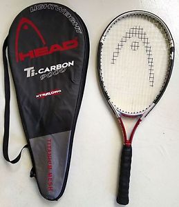 HEAD Ti Carbon 9000 Titanium Tennis Racquet Racket & Cover 4 3/8" Grip Xtralong