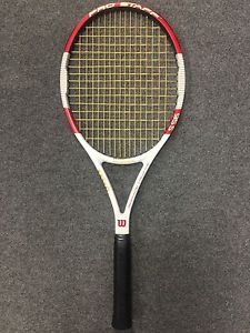 Wilson Pro Saff 95S 4 3/8 STRUNG (Tennis Racket Racquet Spin Effect 16x15 313g)