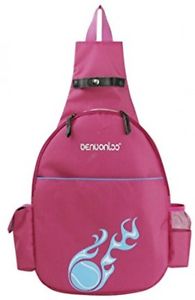 Klau Nylon Tennis Racquet Backpack Tennis Racket Case Outdoor Sports Bag Rose